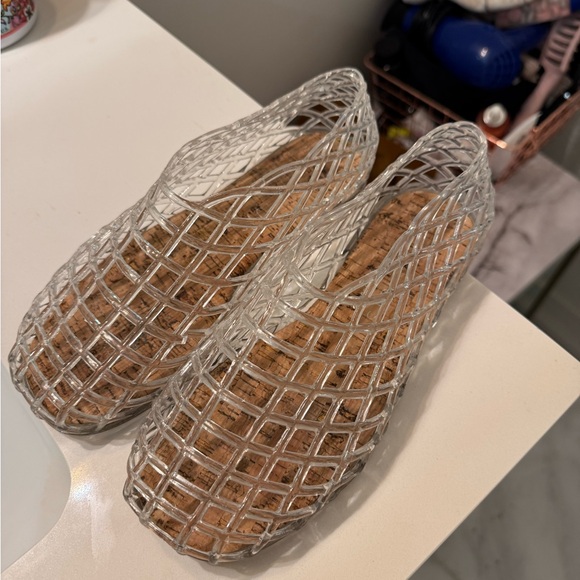 Free People Shoes - Free People Clear Mesh Flats